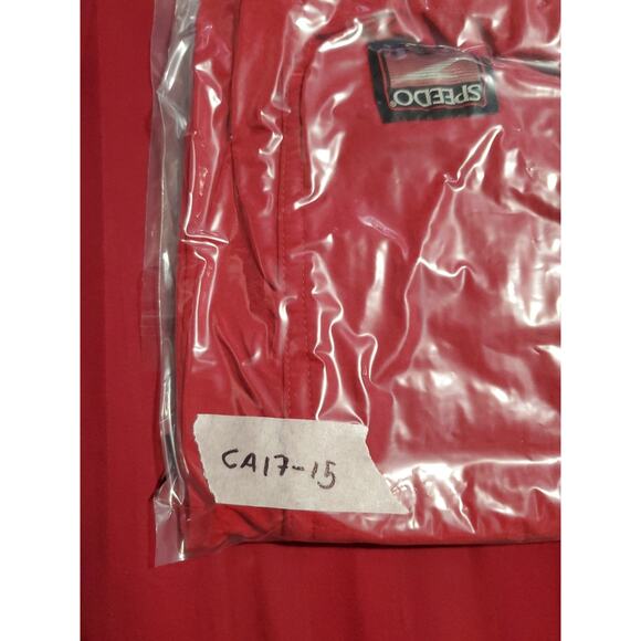 Vtg Speedo Sz XL Swim Trunks Men Red Nylon Lifeguard Shorts 90s Ca17-15 - Picture 7 of 7